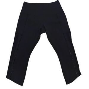 Lululemon Black Mesh Crops